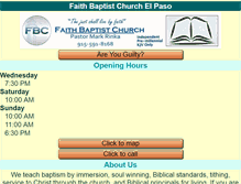 Tablet Screenshot of faithbaptistelpaso.org